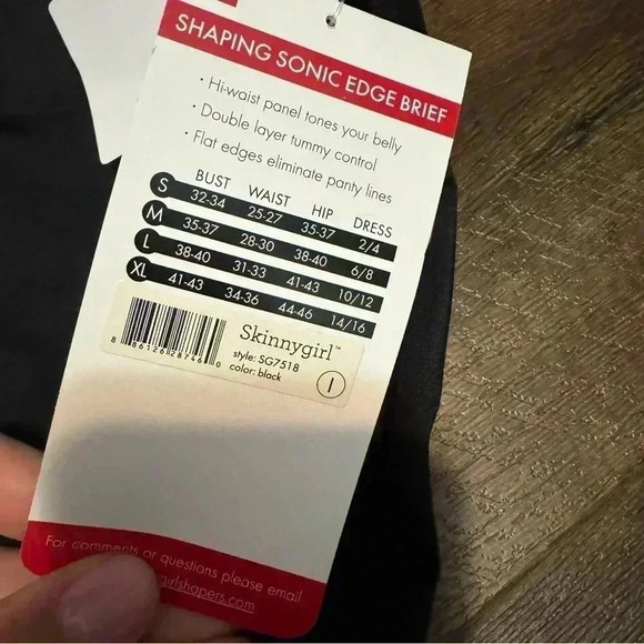 NWT SKINNYGIRL Ultra Smooth High Waist Briefs L - Picture 4 of 5